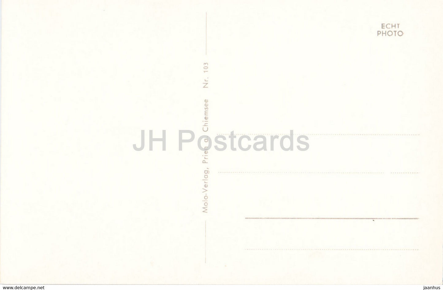 Schloss Herrenchiemsee - castle - old postcard - Germany - unused