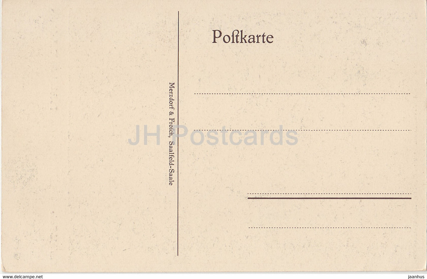 Saalfeld Saale - Dachstuhl der Klosterkirche - old postcard - Germany - unused