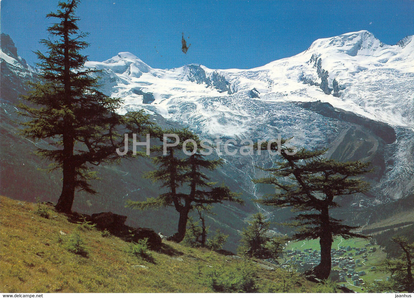 Kreuzboden ob Saas Grund - Allalinhorn - Feekopf - Alphubel - 47706 - Switzerland - used - JH Postcards