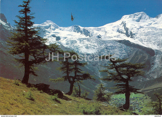 Kreuzboden ob Saas Grund - Allalinhorn - Feekopf - Alphubel - 47706 - Switzerland - used - JH Postcards