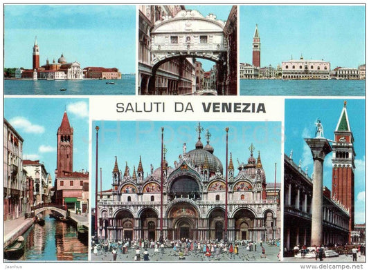 Saluti da Venezia - Piazza San Marco - Venezia - Veneto - 109 - Italia - Italy - unused - JH Postcards