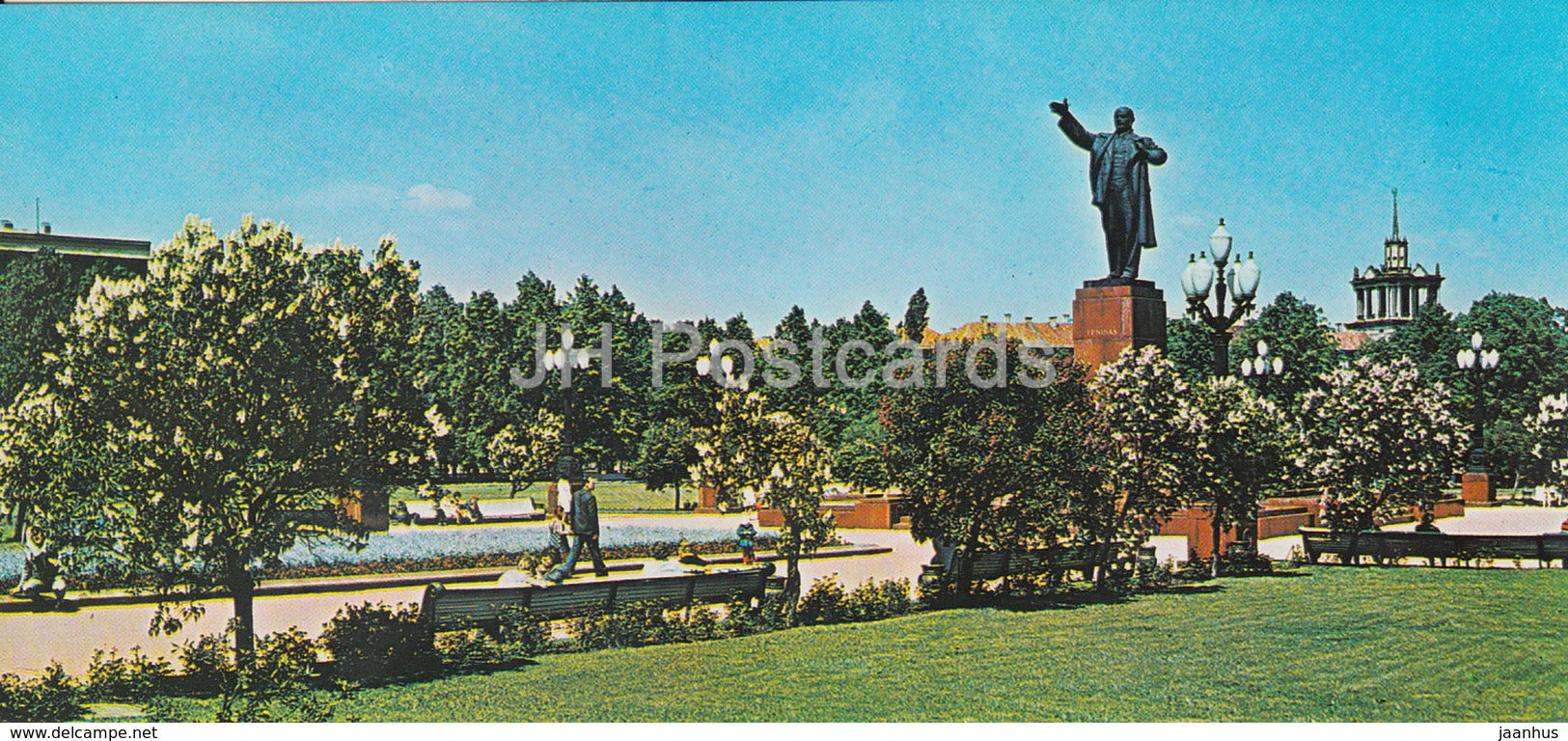 Vilnius - monument to Lenin - 1978 - Lithuania USSR - unused - JH Postcards