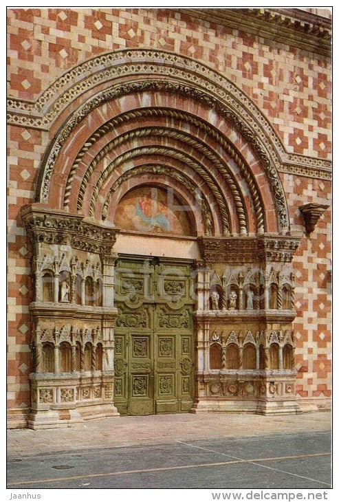 Basilica S. Maria di Collemaggio , Portale Centrale - L´Aquila - Italia - Italy - unused - JH Postcards