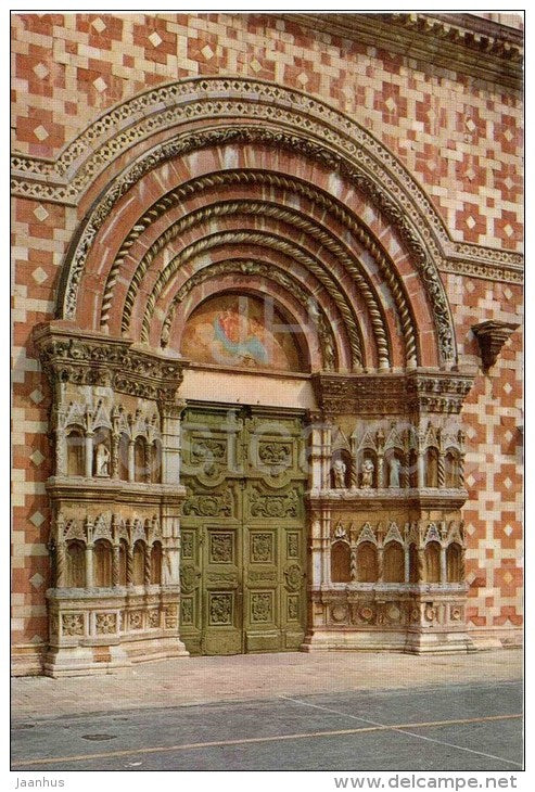 Basilica S. Maria di Collemaggio , Portale Centrale - L´Aquila - Italia - Italy - unused - JH Postcards