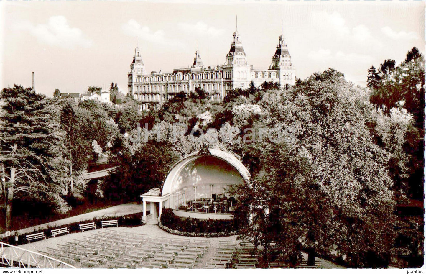 Bad Wildungen - Blick vom Kurpark auf den Furstenhof - old postcard - Germany - unused - JH Postcards