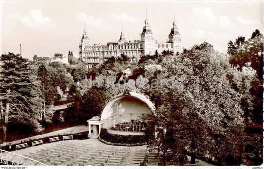 Bad Wildungen - Blick vom Kurpark auf den Furstenhof - old postcard - Germany - unused - JH Postcards