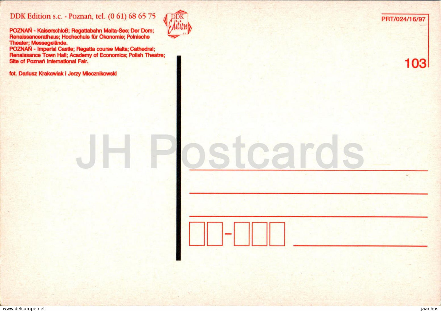 Poznan - Château impérial - Parcours de régate Malte - Cathédrale - Hôtel de ville - Théâtre polonais - multiview - Pologne - inutilisé