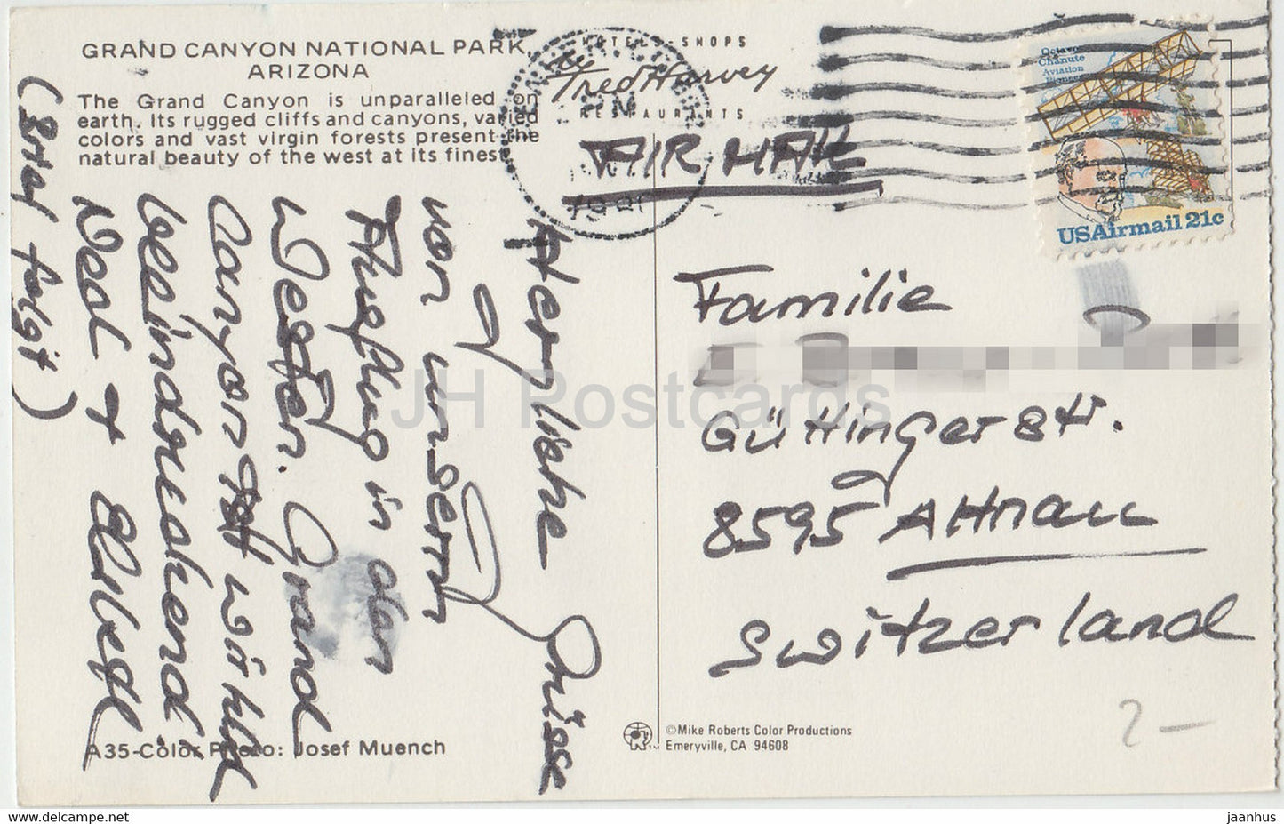 Grand Canyon National Park - Arizona - 1980 - USA - used