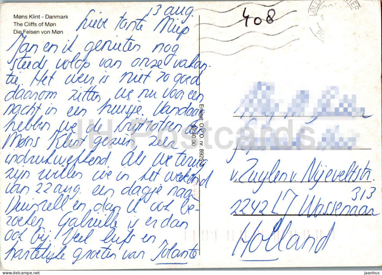 Mons Klint - Les falaises de Mon - 8925-2 - Danemark - d'occasion 