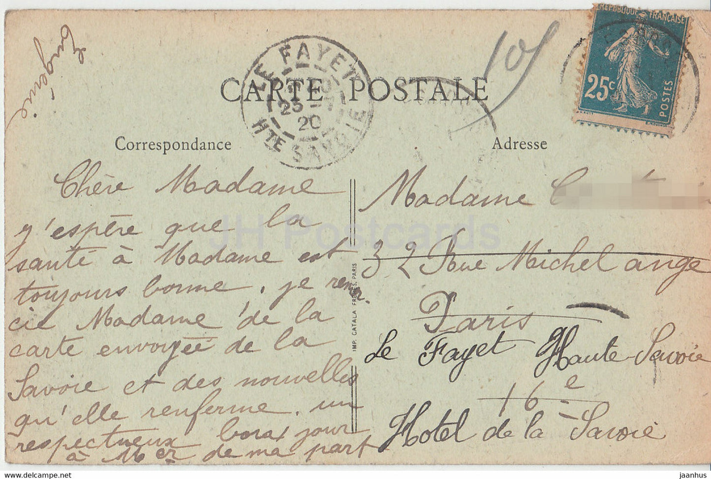 Veules les Roses - Vue Generale - 533 - Le Littoral - alte Postkarte - 1920 - Frankreich - gebraucht