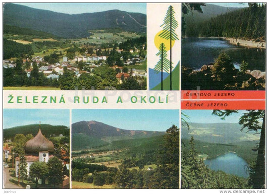 Zelezna Ruda a Okoli - Recreation and tourist centre in the Bohemian forest - Czechoslovakia - Czech - used - JH Postcards