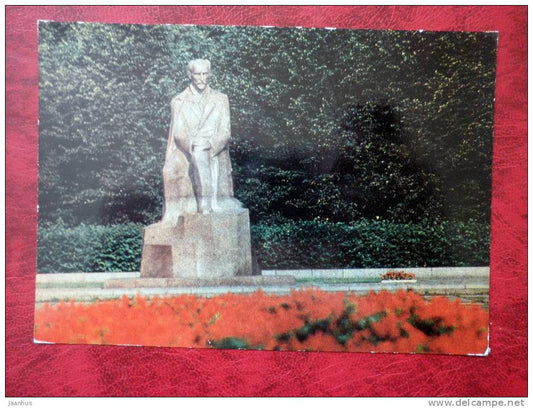 Riga - Monument to national poet Rainis - 1977 - Latvia - USSR - unused - JH Postcards
