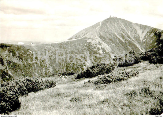 Krkonose - Hrebenova cesta na Snezku - Ridge path to Snezka mountain - Czech Repubic - Czechoslovakia - used - JH Postcards