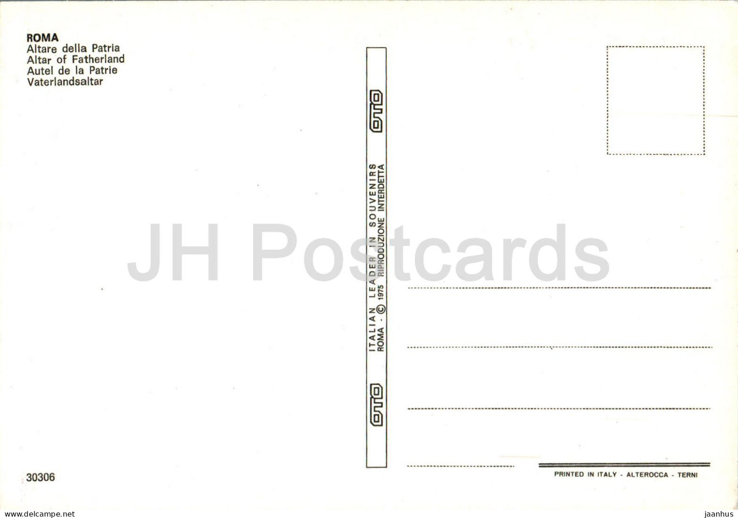 Roma - Rom - Altare della Patria - Altar des Vaterlandes - 30306 - Italien - unbenutzt 