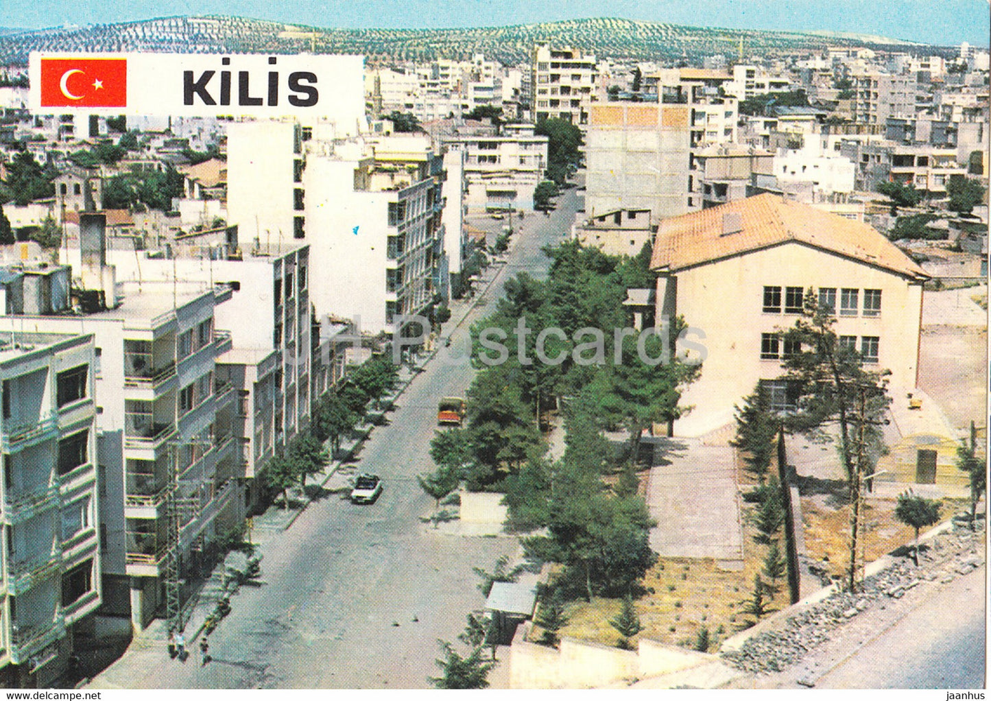 Kilis - Girls Institute Street - 1987 - Turkey - used - JH Postcards