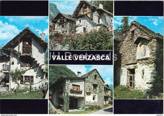 Rustici - Valle Verzasca - multiview - 1995 - Switzerland - used - JH Postcards