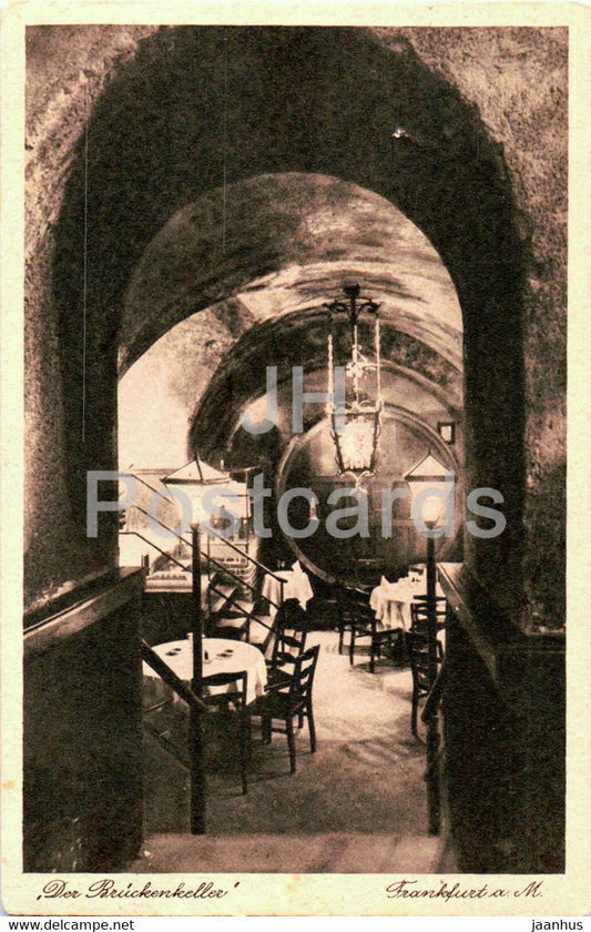 Frankfurt am Main - Der Bruckenkeller - 1932 - old postcard - Germany - used - JH Postcards
