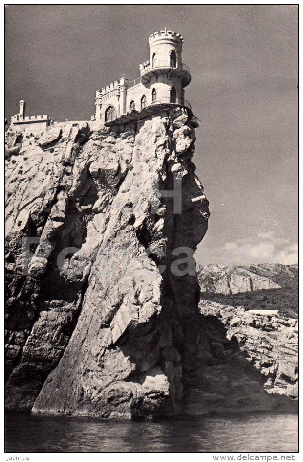 Swallow´s Nest - Miskhor - Yalta - Crimea - 1963 - Ukraine USSR - used - sent from Yalta to Estonia - JH Postcards
