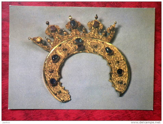 Gold and Silverwork in old Russia - Diadem, 16th century - 1983 - Russia - USSR - unused - JH Postcards