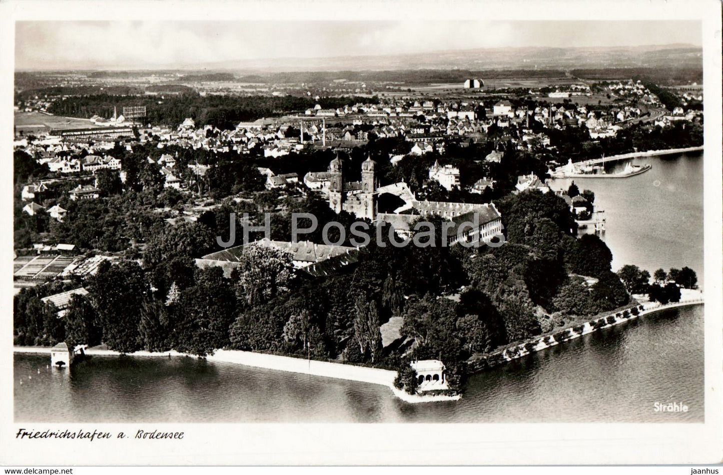Friedrichshafen a Bodense - Strahle - old postcard - 1950 - Germany - used - JH Postcards