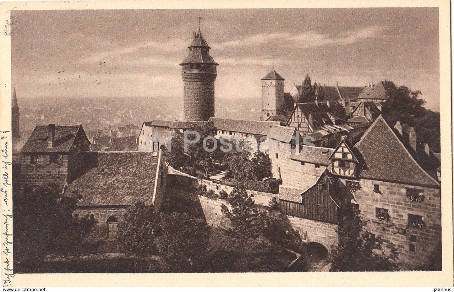 Nurnberg - Burgnordseite - Nuremberg - old postcard - 1930 - Germany - used - JH Postcards