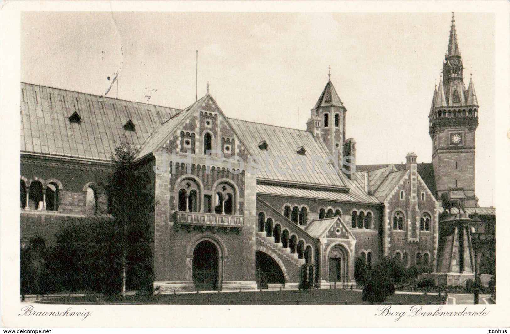 Braunschweig - Burg Dankwarderode - old postcard - 1927 - Germany - used - JH Postcards