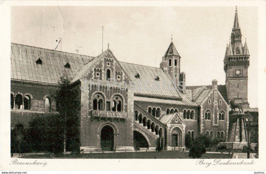 Braunschweig - Burg Dankwarderode - old postcard - 1927 - Germany - used - JH Postcards