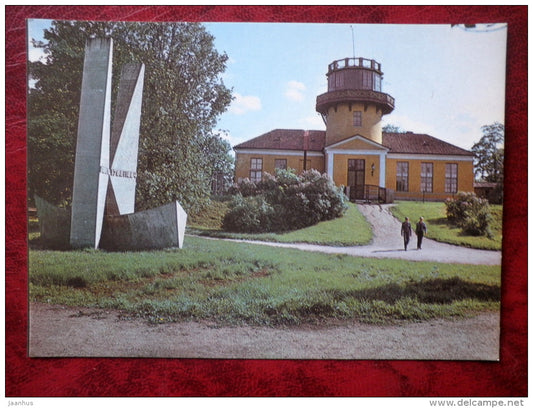 Tartu - the observatory at Toomemägi hill - monument - 1985 - Estonia - USSR - unused - JH Postcards