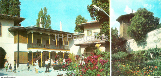 Bakhchisaray Palace Museum - in the courtyard of the former Khan's palace - Crimea - 1981 - Ukraine USSR - unused - JH Postcards