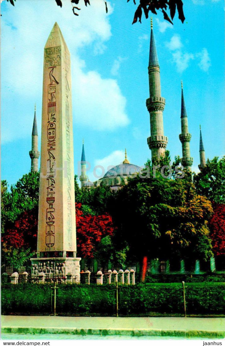 Istanbul - Egyptian Obelisque and Blue Mosque - 117 - Turkey - unused - JH Postcards