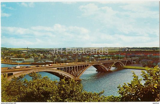Berwick-Upon-Tweed - The Royal Tweed Bridge - PT22189 - 1970 - United Kingdom - England - used - JH Postcards