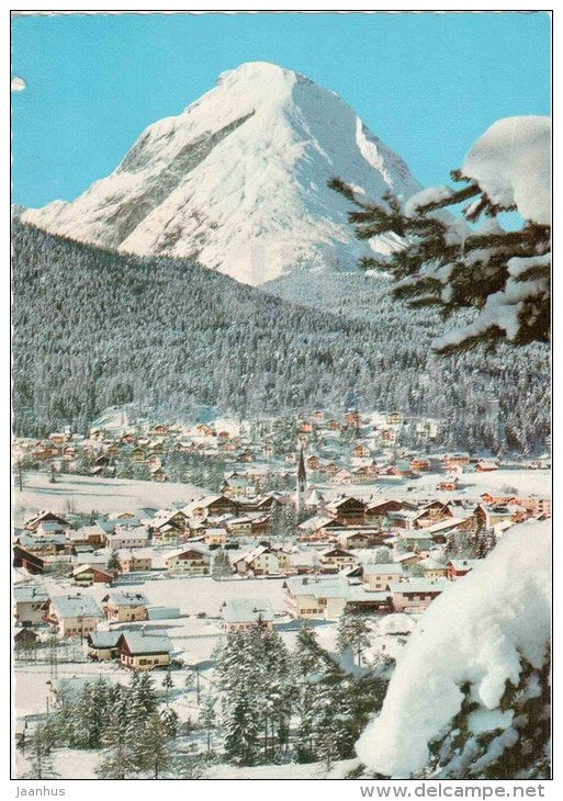 Seefeld in Tirol , 1200 m gegen Hohe Munde , 2661 m - Austria - used 1970 - JH Postcards