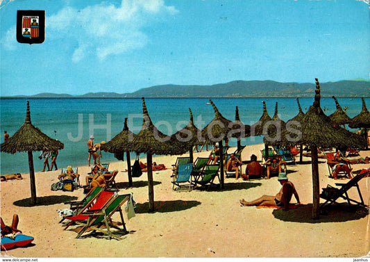 Arenal - vista parcial de playa - beach - Mallorca - 2743 - Spain - used - JH Postcards