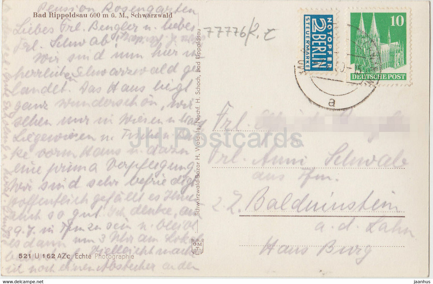 Bad Rippoldsau 600 m - Schwarzwald - Deutschland - gebraucht