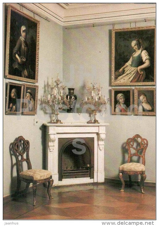Rotary parlor - Arkhangelskoye Palace - 1983 - Russia USSR - unused - JH Postcards