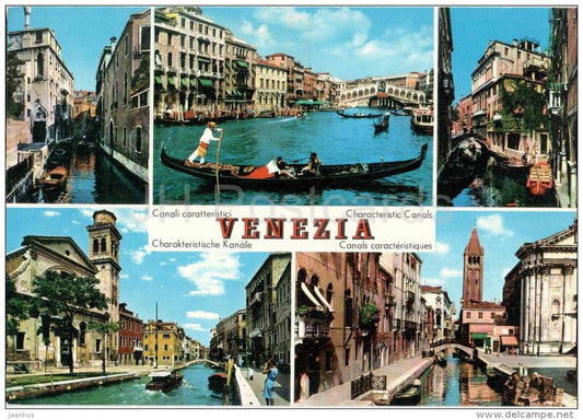 Canali Caratteristici - Rio Van Axel - Canal Grande - gondola - Venezia - Veneto - 620 - Italia - Italy - unused - JH Postcards