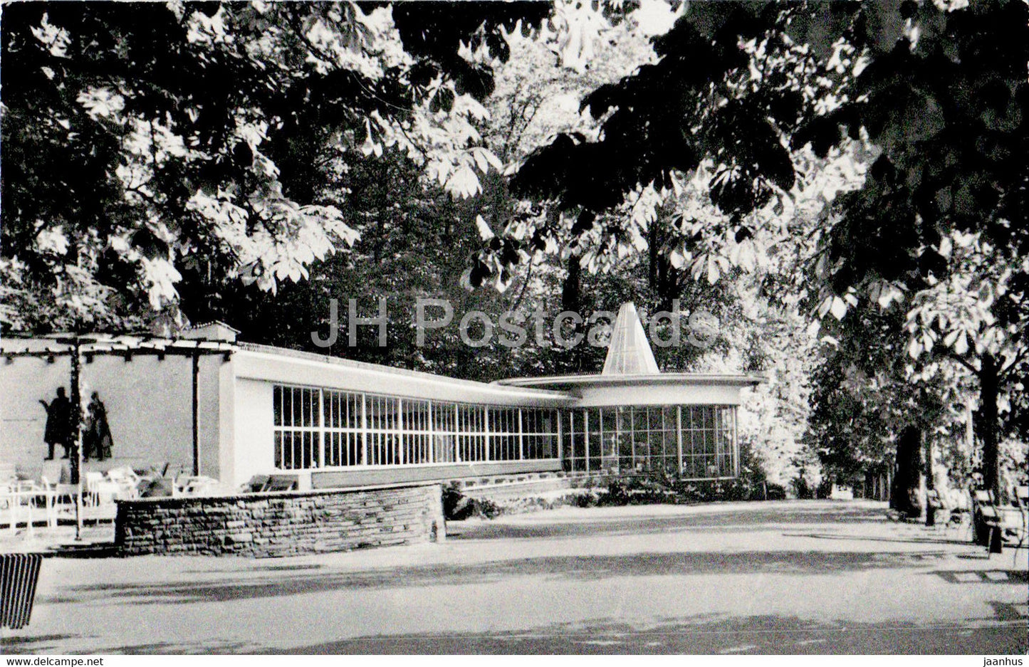 Weltbad Wildungen - Kurpark Cafe - old postcard - Germany - unused - JH Postcards