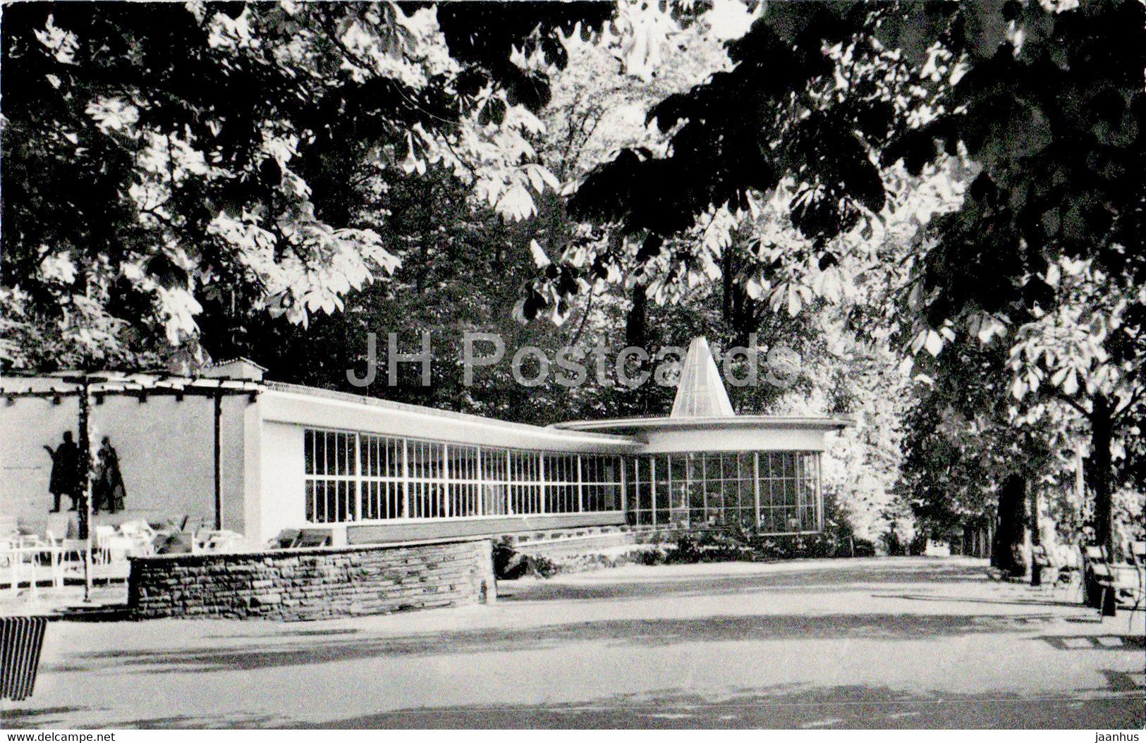 Weltbad Wildungen - Kurpark Cafe - old postcard - Germany - unused - JH Postcards