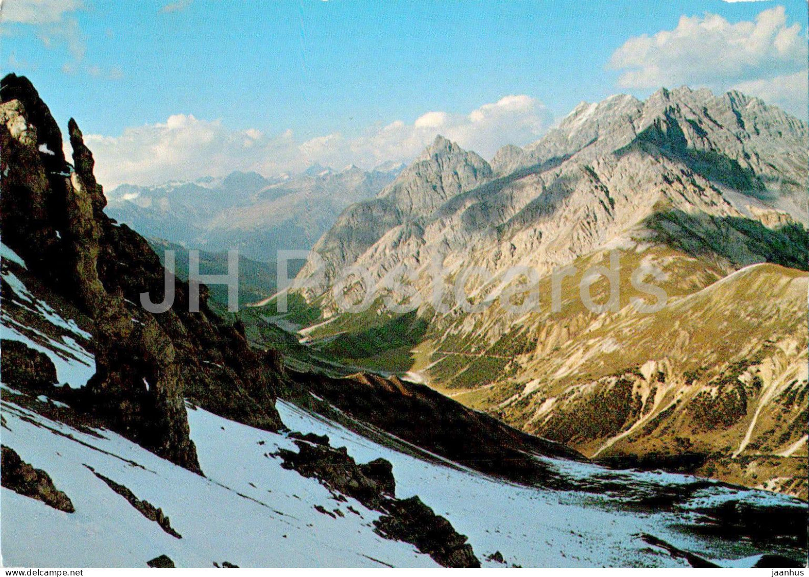 Fuorcla Val dal Botsch - Val Plavna - Piz Minger - Piz Plavna - Switzerland - used - JH Postcards