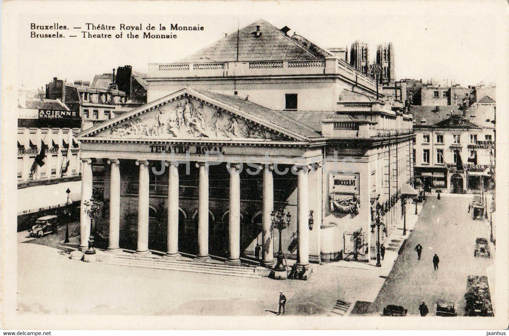 Bruxelles - Brussels - Theatre Royal de la Monnaie - old postcard - Belgium - unused - JH Postcards