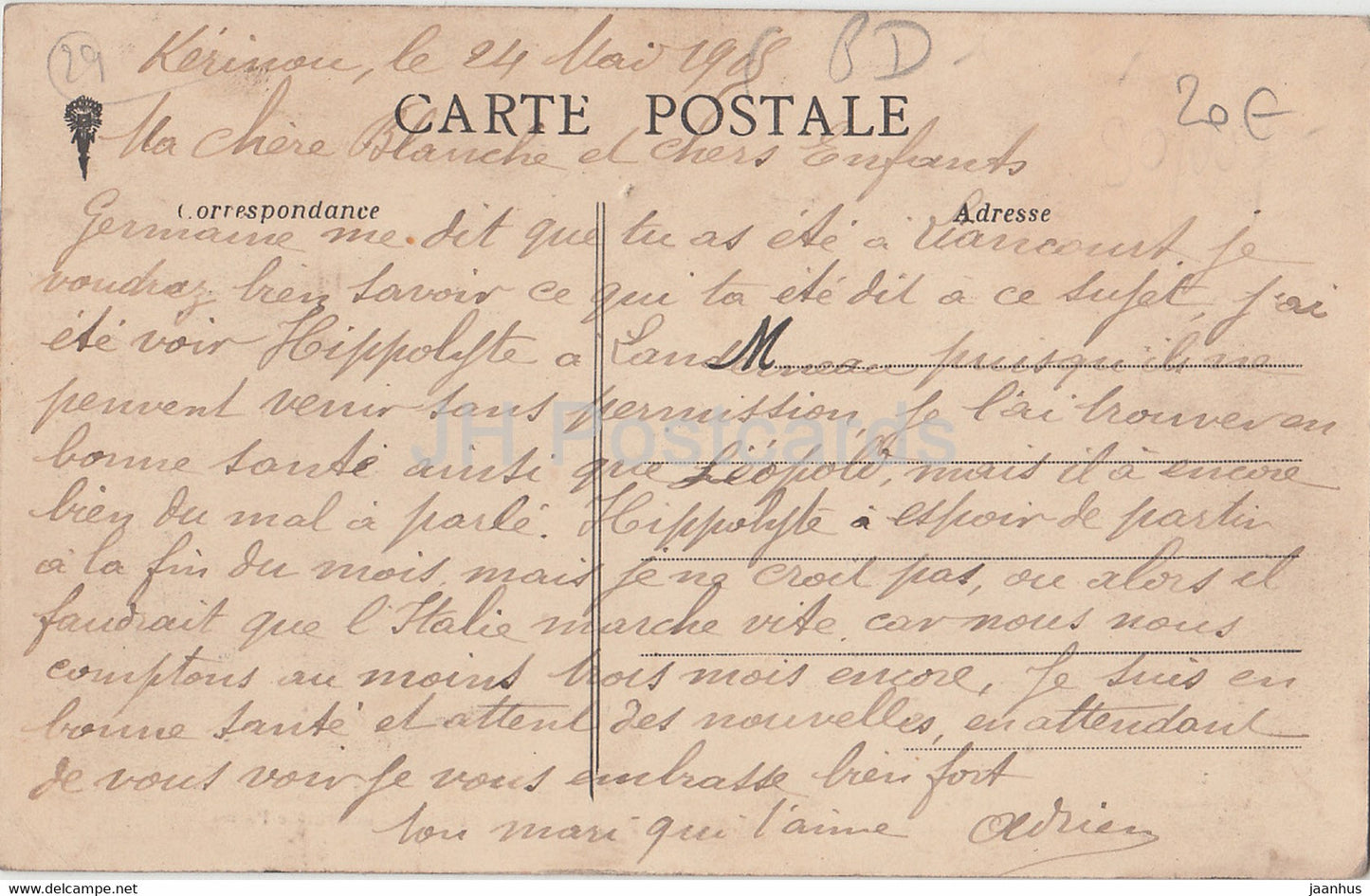Foret de la Grande Palud - Au premier plan - Environs de Landerneau - 116 - old postcard - France - used