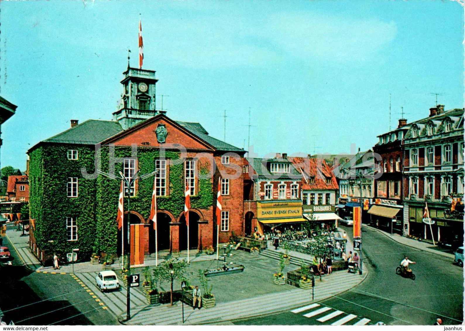 Kolding - Akseltorv med Raadhuset - The square with the town hall - Denmark - used - JH Postcards