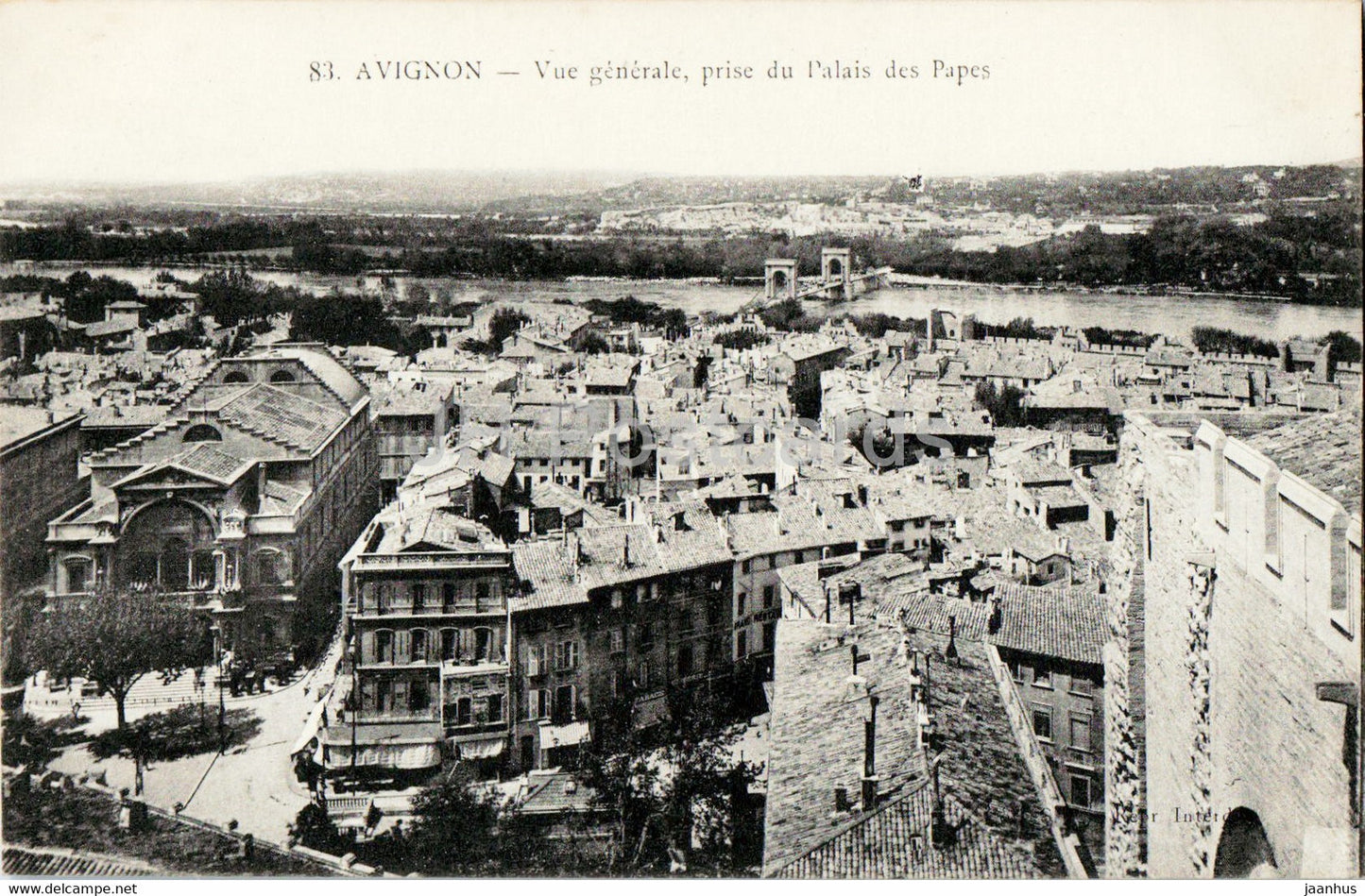 Avignon - Vue generale prise du Palais des Papes - 83 - old postcard - France - unused - JH Postcards