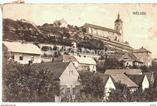 Melnik - old postcard - Czech Republic - used - JH Postcards