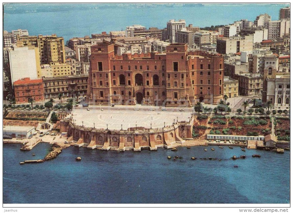 Veduta Aerea , Rotonda e Palazzo del Governo - Rotunda - Taranto - Puglia - 70 - Italia - Italy - used - JH Postcards