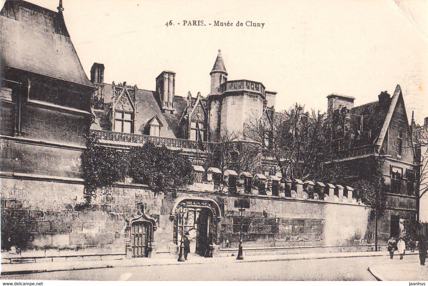 Paris - Musee de Cluny - old postcard - 46 - France - unused - JH Postcards