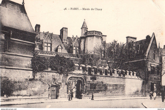 Paris - Musee de Cluny - old postcard - 46 - France - unused - JH Postcards