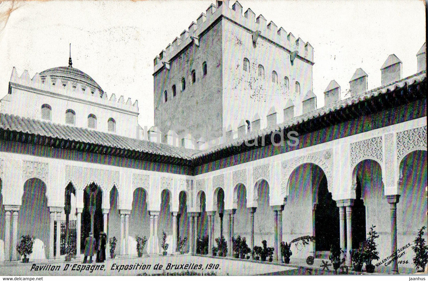 Bruxelles - Brussels - Pavillon D'Espagne - Exposition de Bruxelles 1910 - old postcard - 1910 - Belgium - used - JH Postcards
