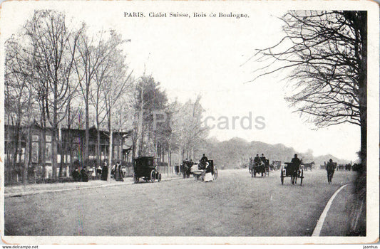 Paris - Chalet Suisse - Bois de Boulogne - old postcard - France - unused - JH Postcards