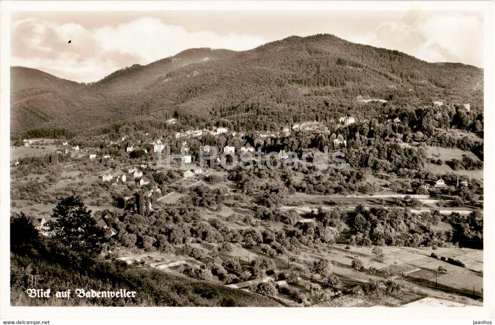 Blick auf Badenweiler - old postcard - Germany - used - JH Postcards